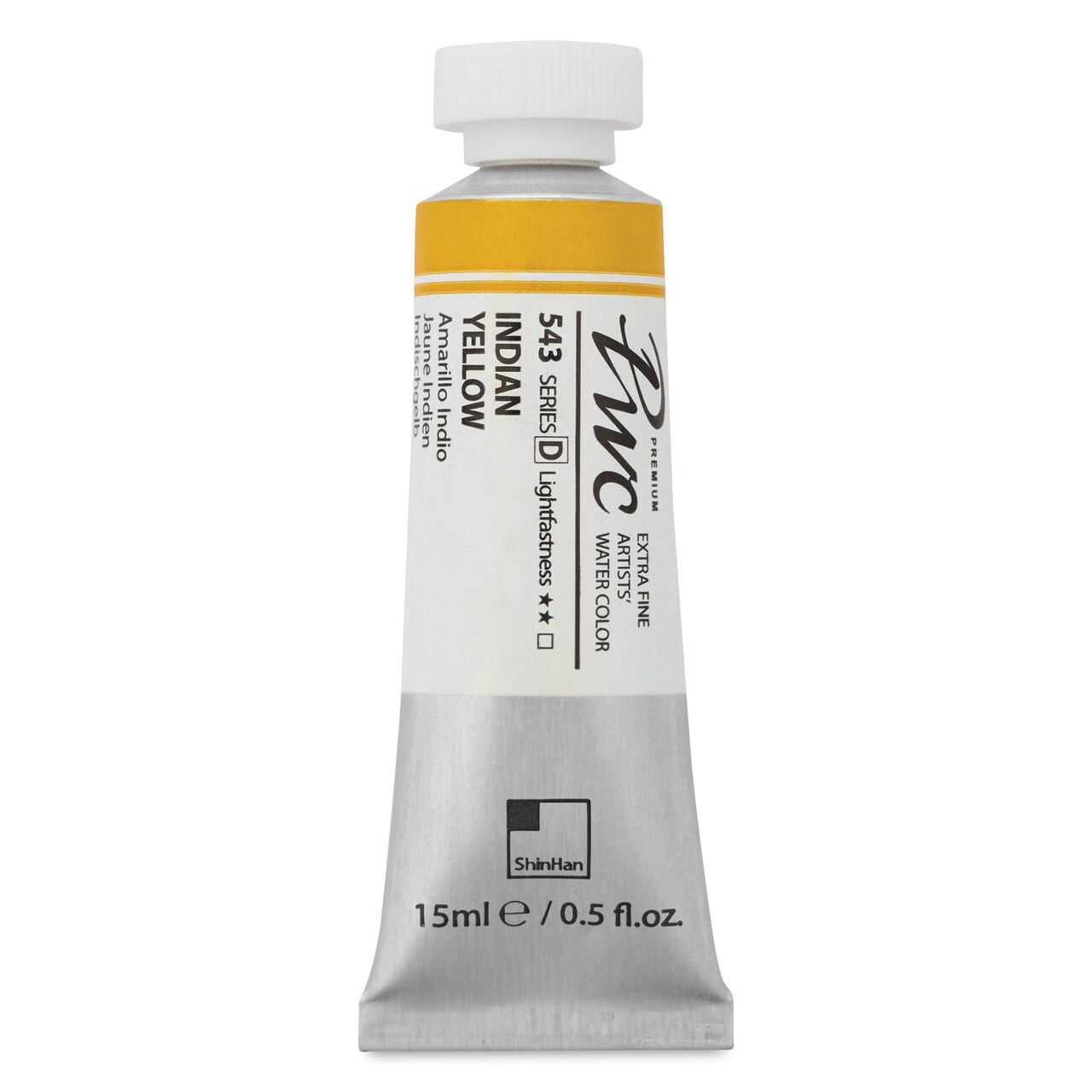ShinHan PWC Extra Fine Professional Watercolor - Indian Yellow, 15 ml, Tube